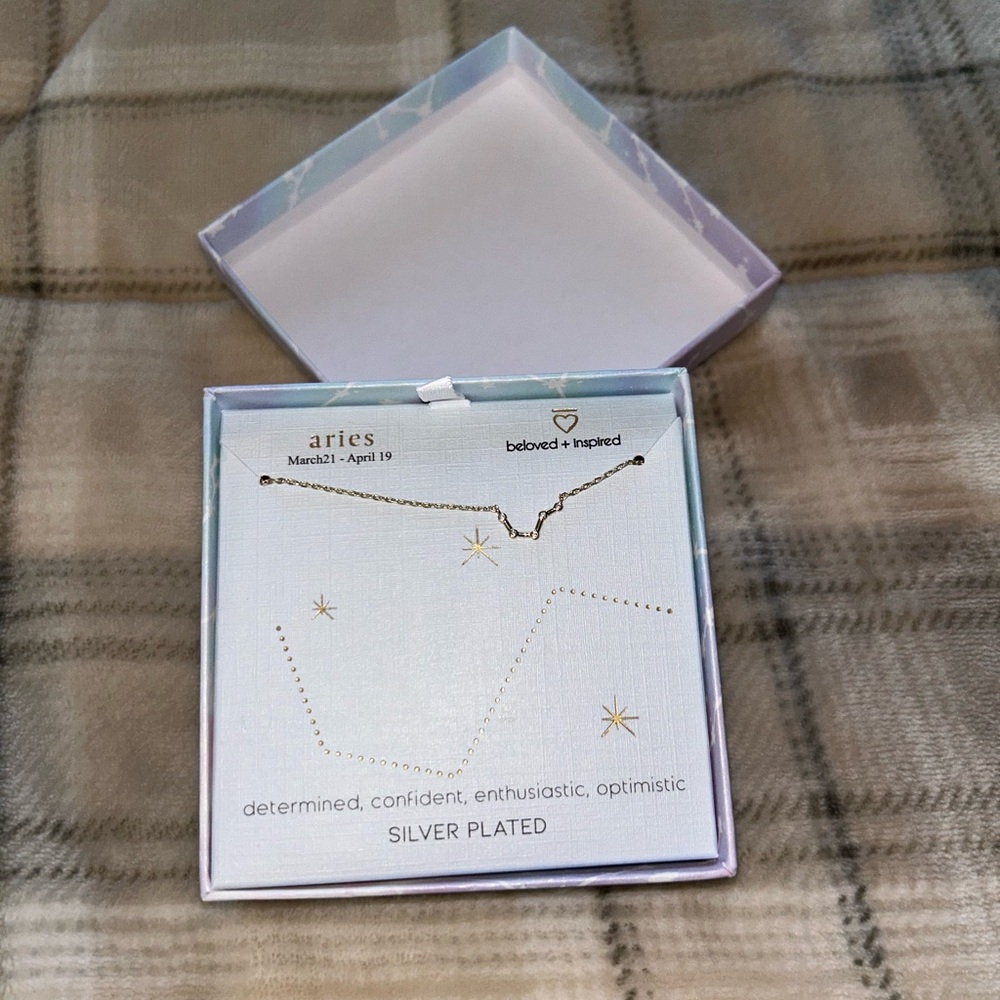 Beloved & Inspired Silver Plated Aries Necklace
